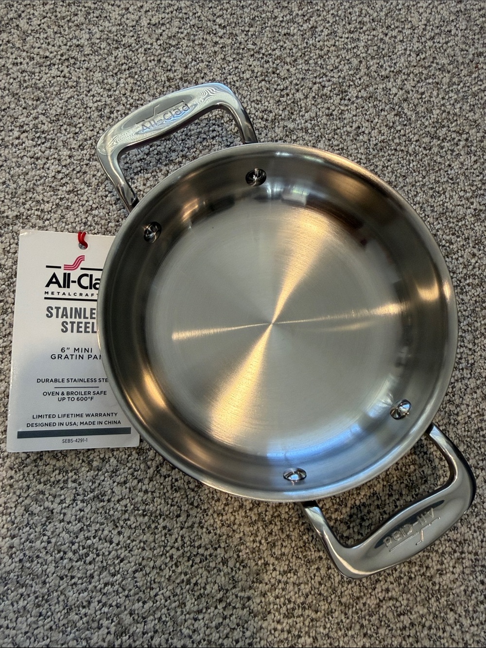 🩶🩶 NWT All-Clad 6” Mini Baker - Stainless Steel - Mini Gratin 🩶🩶